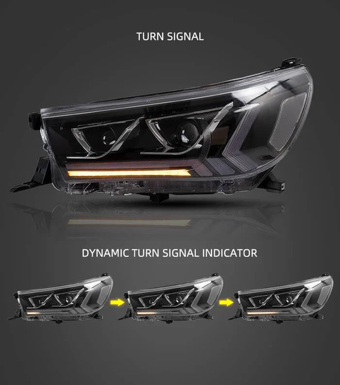 2015-2020 TOYOTA HILUX SEQUENTIAL LED HEADLIGHTS