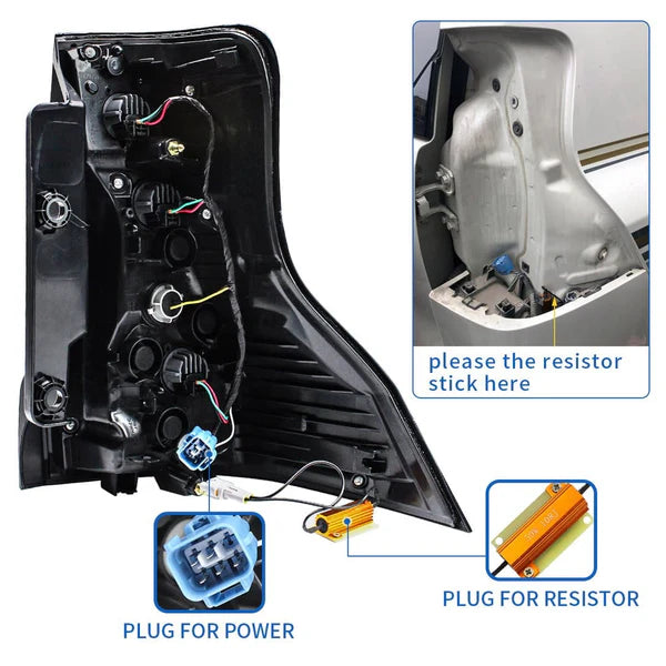 2010-2017 TOYOTA LAND CRUISER PRADO SEQUENTIAL LED TAIL LIGHTS