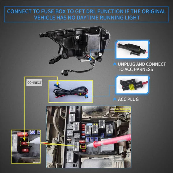 2015-2022 FORD RANGER SEQUENTIAL TRI LED HEADLIGHTS