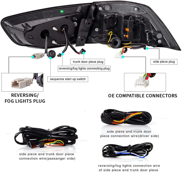 2007-2017 MITSUBISHI LANCER DYNAMIC LED TAIL LIGHTS