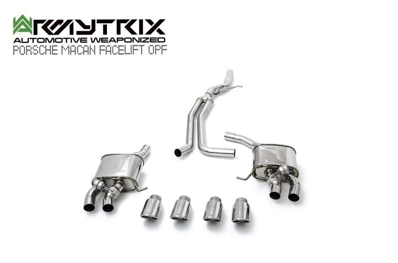 Armytrix Stainless Steel Valvetronic Cat Back Exhaust System Porsche Macan 2.0T 19+ (Facelift OPF)