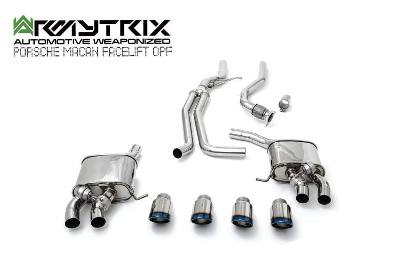 Armytrix Stainless Steel Valvetronic Cat Back Exhaust System Porsche Macan 2.0T 19+ (Facelift OPF)
