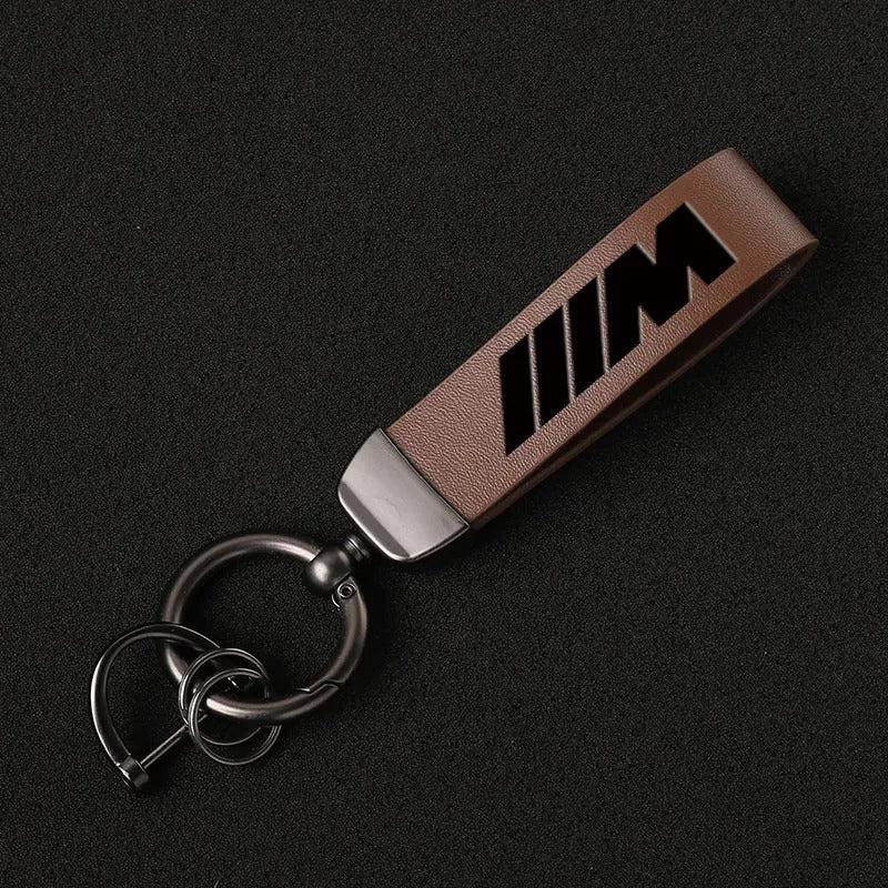 LEATHER M KEYCHAIN FOR BMW