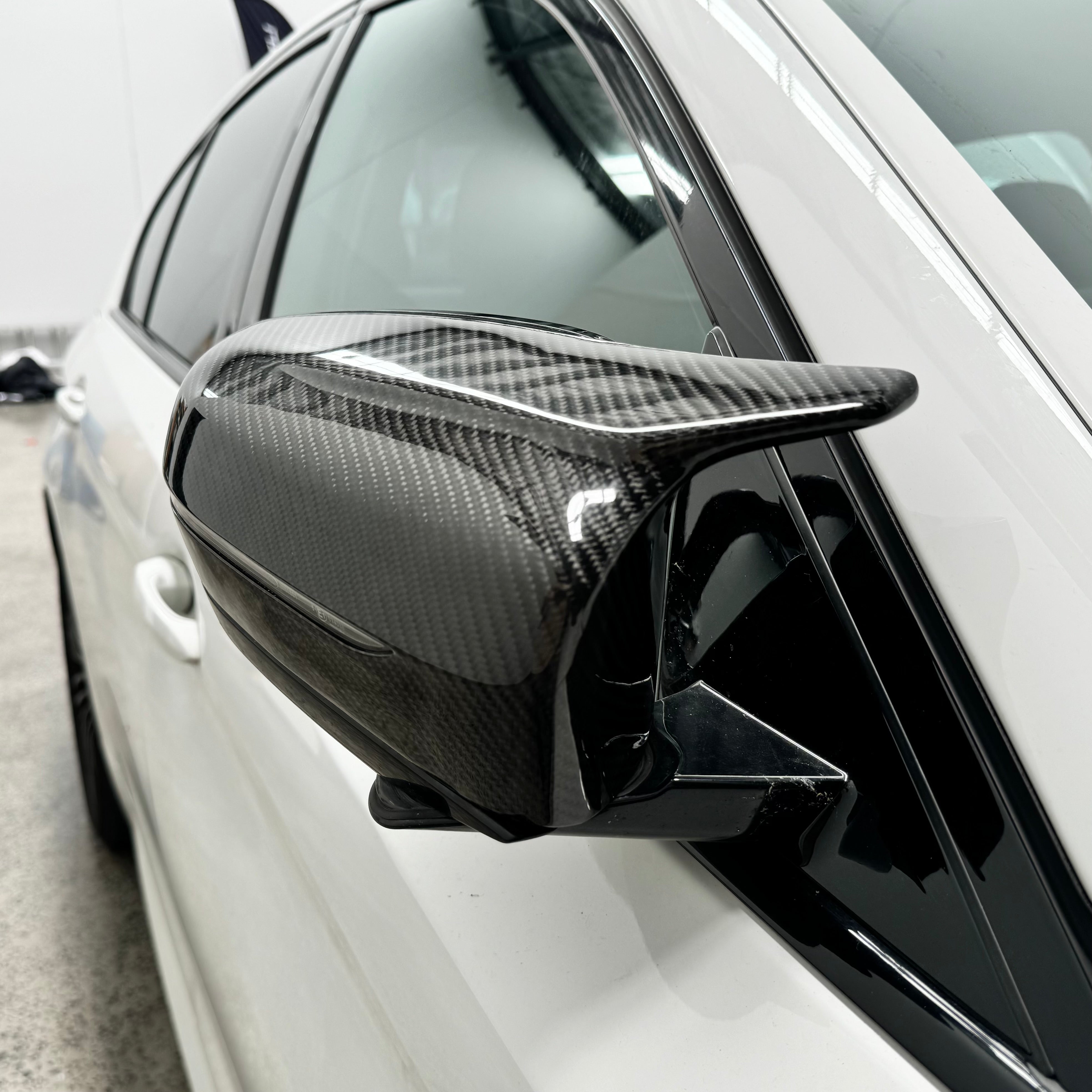 M Style Carbon Fibre Mirror Caps for BMW 5/8 Series G30 G31 G14 G15 G16