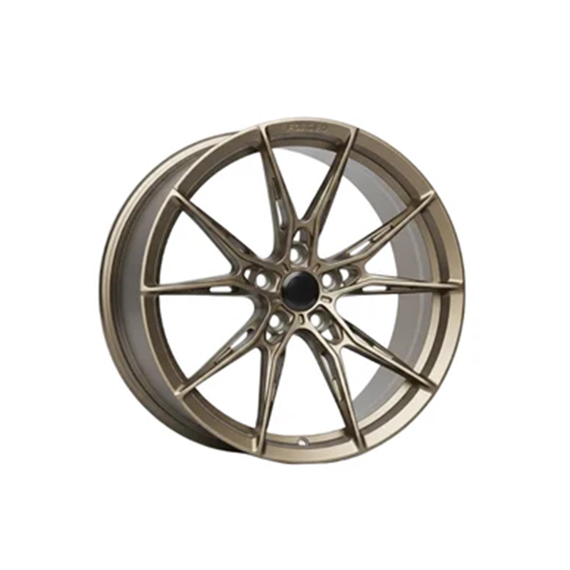 Custom forged WheelWorkCustoms VORTEX-6 lightweight performance wheel with a sleek, modern design and multi-spoke pattern.