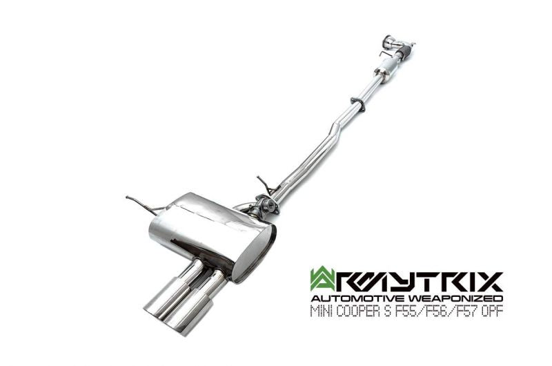 Armytrix Stainless Steel Valvetronic Cat Back Exhaust System Mini Cooper S/JCW/GP F56/F57 14+ V-Band Type
