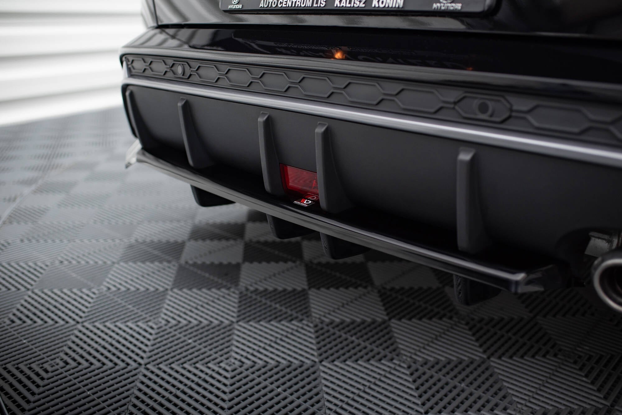 Maxton Design Rear Splitter (with vertical bars) Hyundai Kona N-Line Mk2