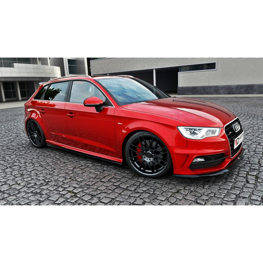Maxton Design Side Skirts Audi S3 8V / A3 S-Line 8V Hatch Back