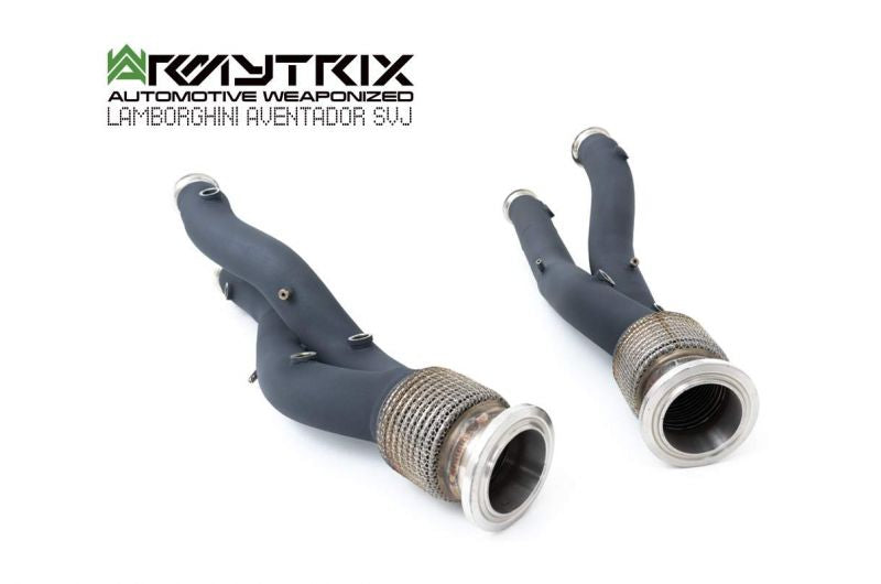 Armytrix High Performance Ceramic Coated De-Catted Front Pipe Lamborghini Aventador SVJ LP770-4 18+