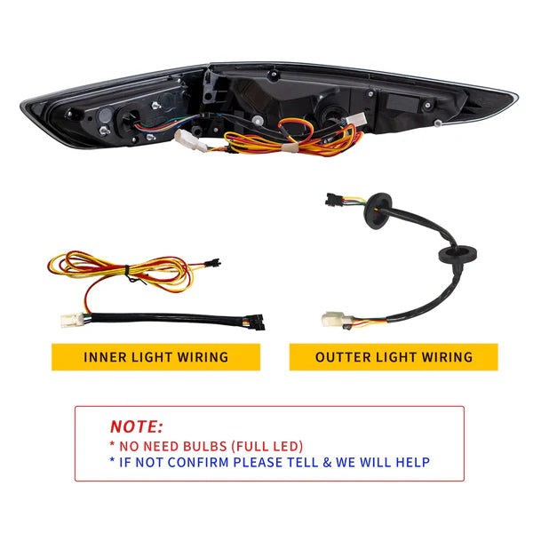 2019-2025 MAZDA 3 SEDAN SEQUENTIAL LED TAIL LIGHTS