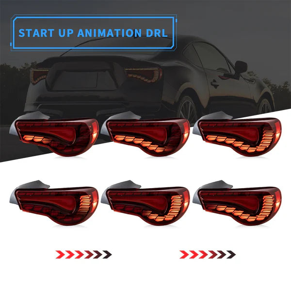2012-2021 TOYOTA 86 / SUBARU BRZ GTS STYLE SEQUENTIAL OLED TAIL LIGHTS