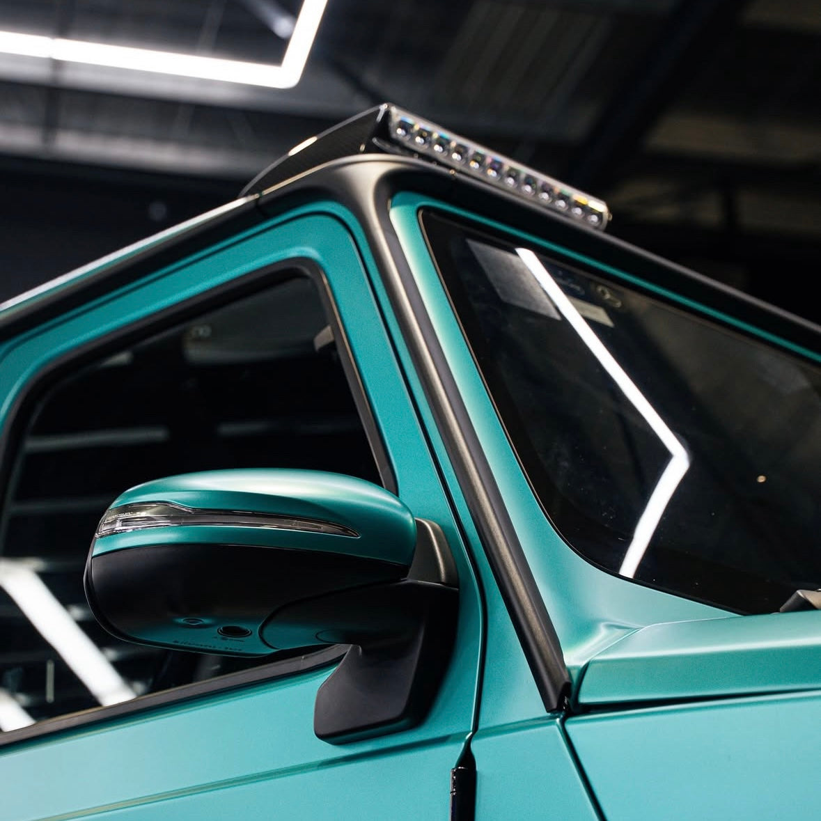 Mercedes Benz G Class BRABUS Style Roof Spoiler With Light (2019-2024) W464 Dry Carbon Fibre