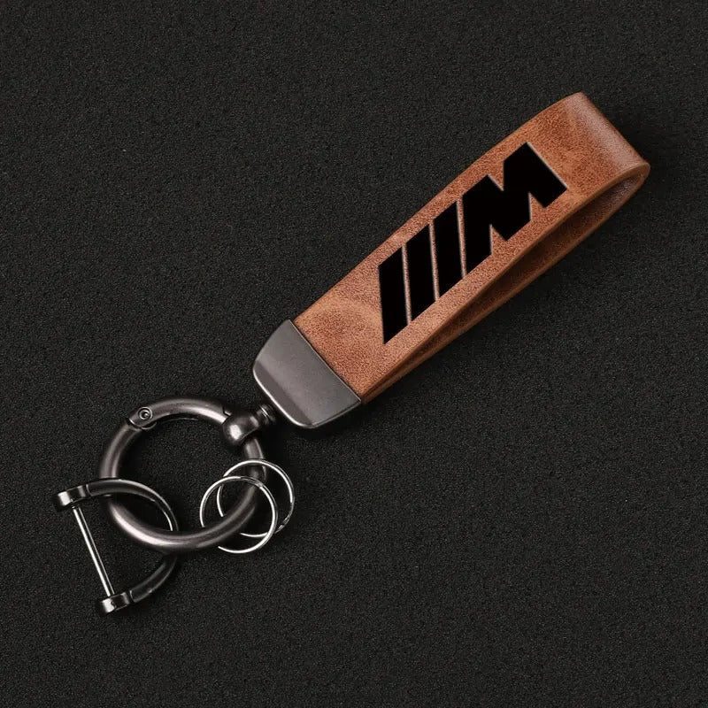LEATHER M KEYCHAIN FOR BMW