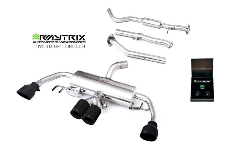 Armytrix Stainless Steel Valvetronic Cat Back Exhaust System Toyota GR Corolla GZEA14 23+