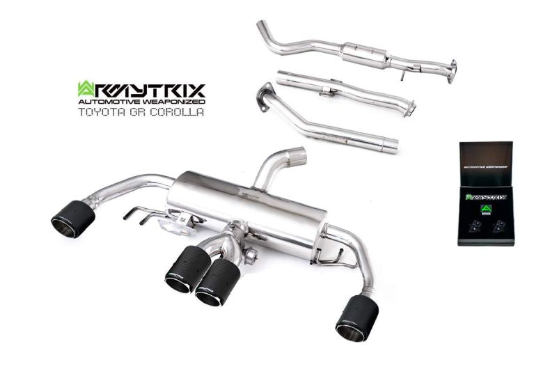 Armytrix Stainless Steel Valvetronic Cat Back Exhaust System Toyota GR Corolla GZEA14 23+