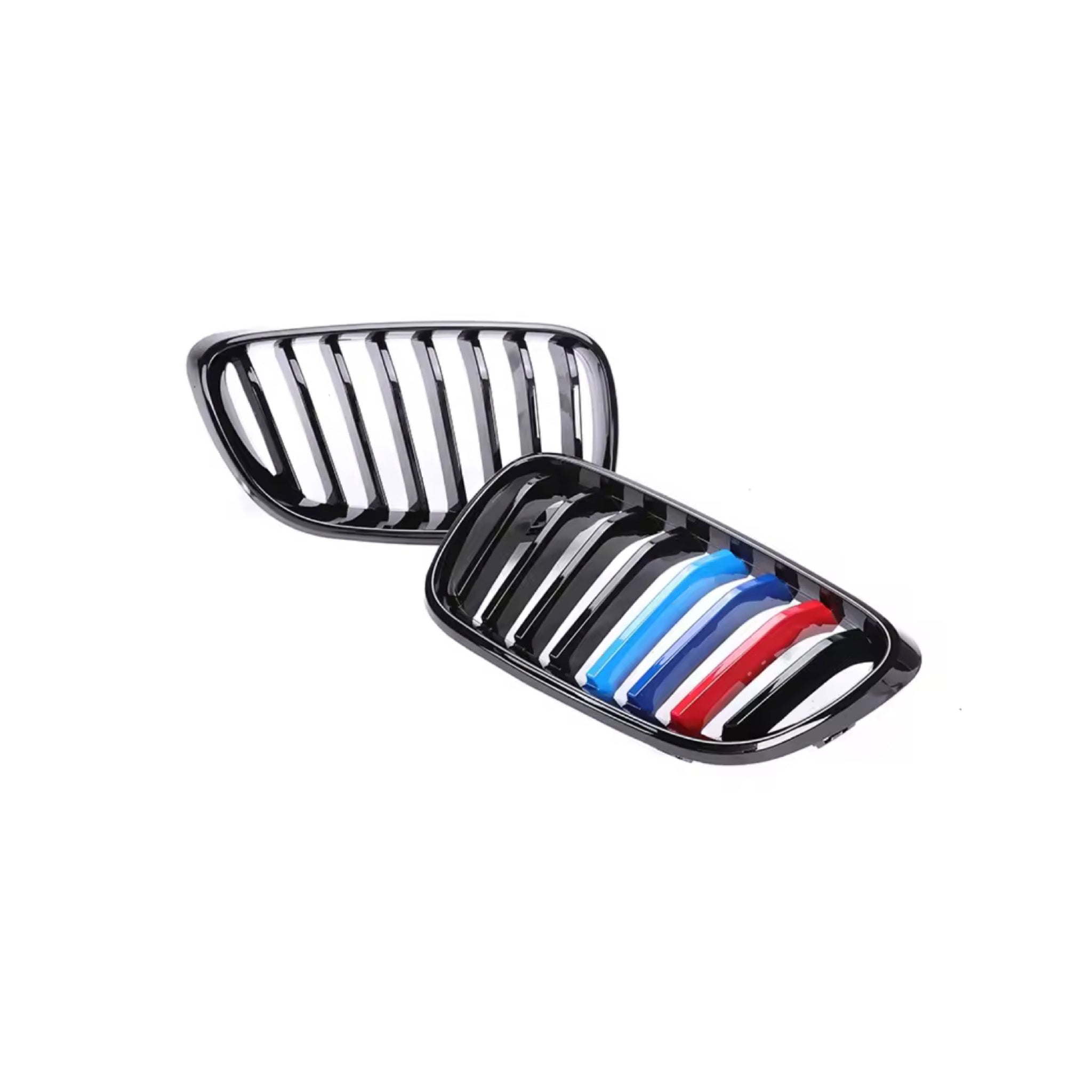 BMW F22 F23 2 Series | F87 M2 Single Slat + M Colours Front Grille Gloss Black
