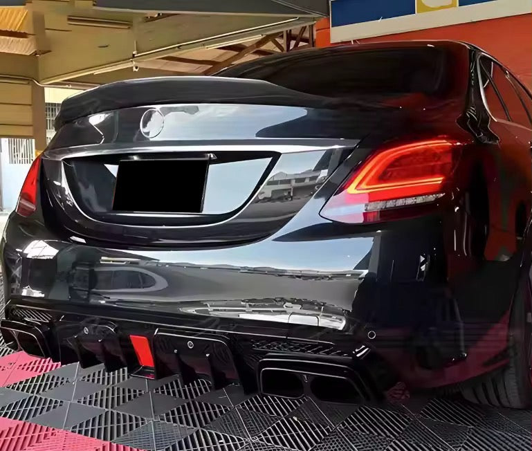 BRABUS Style Rear Diffuser for W205 (SEDAN) C Class (2014-2021)