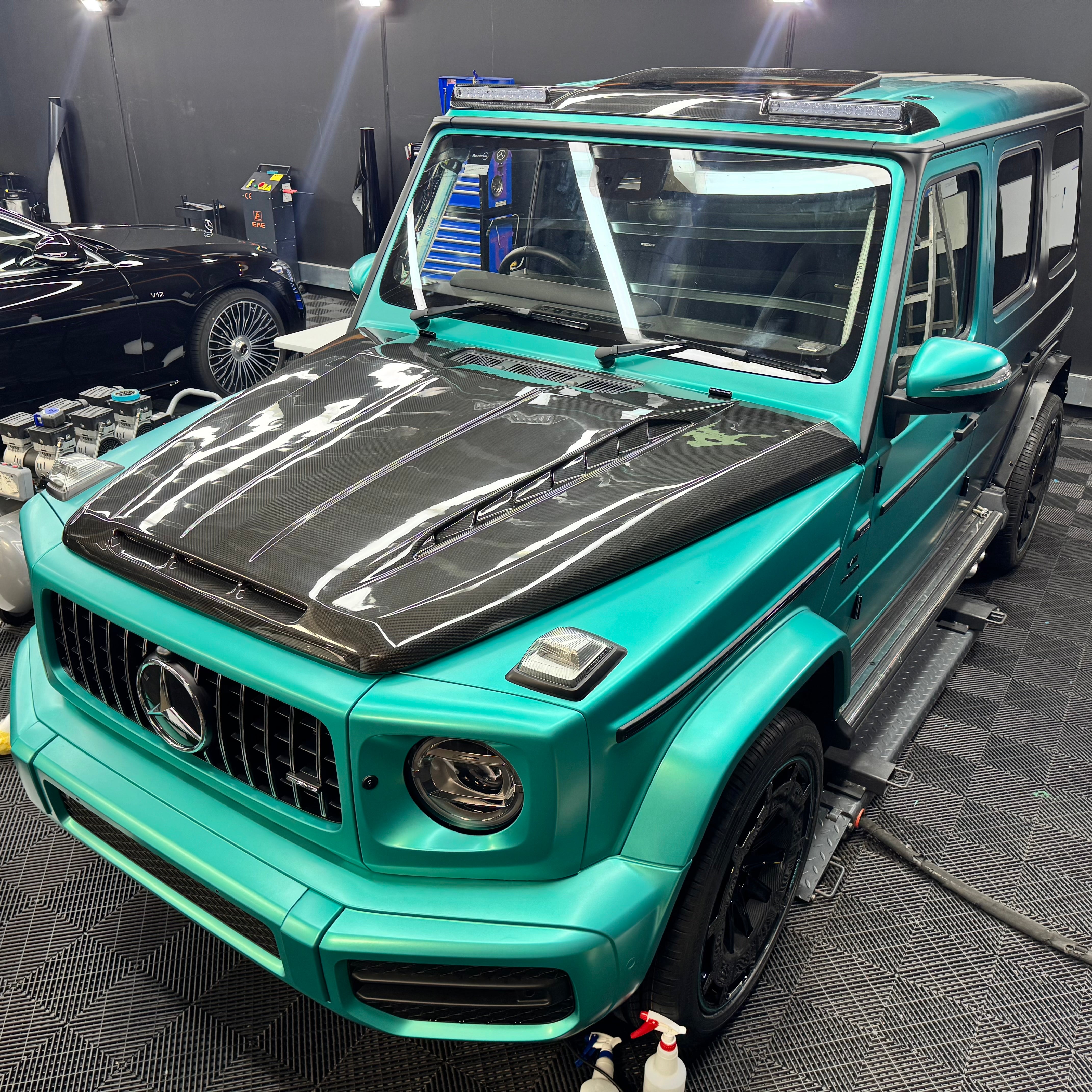 Mercedes Benz G Class Top Car Style Dry Carbon Fibre Hood (19-24)