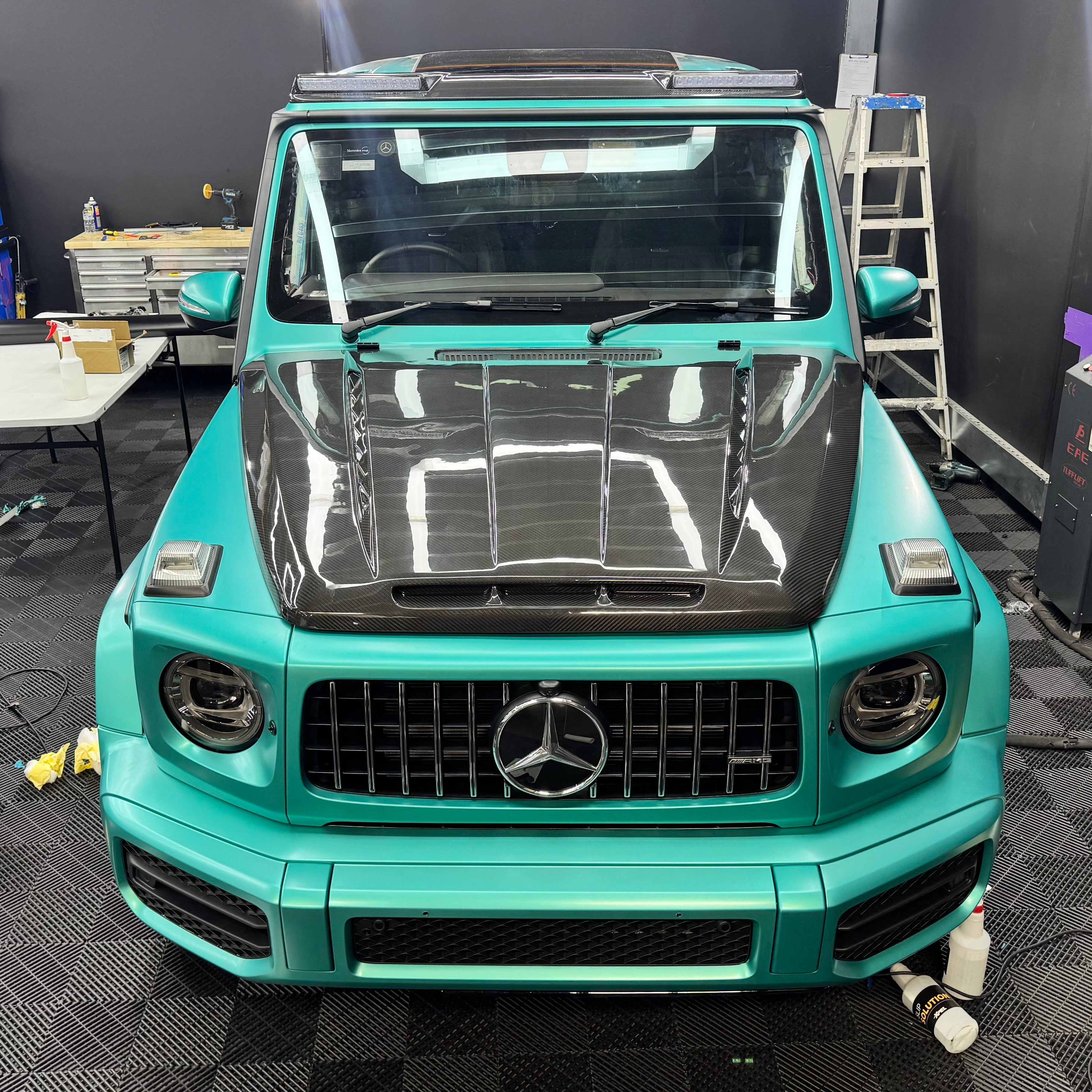 Mercedes Benz G Class Top Car Style Dry Carbon Fibre Hood (19-24)