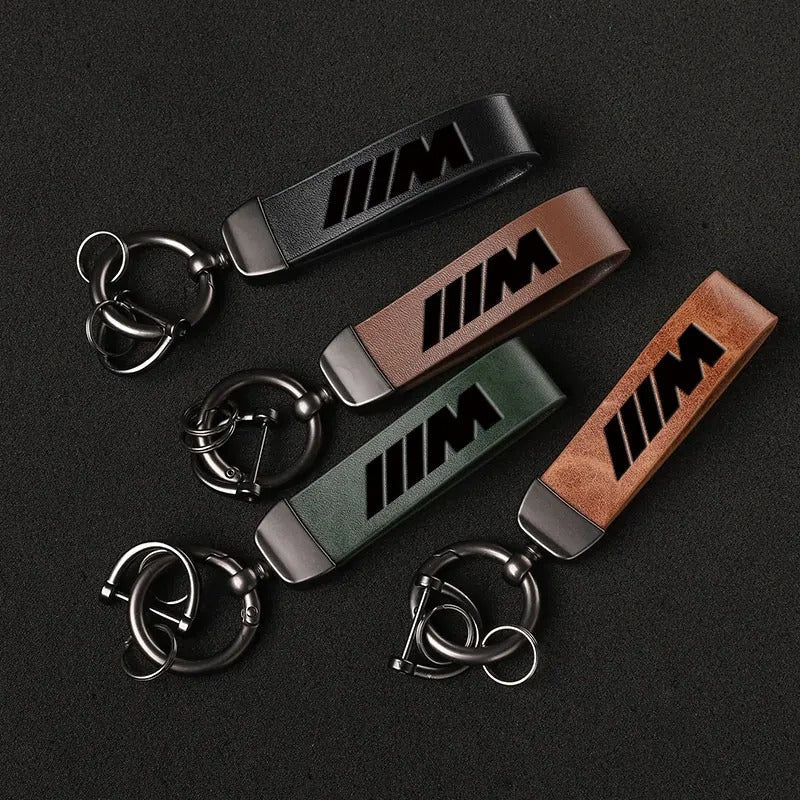 LEATHER M KEYCHAIN FOR BMW
