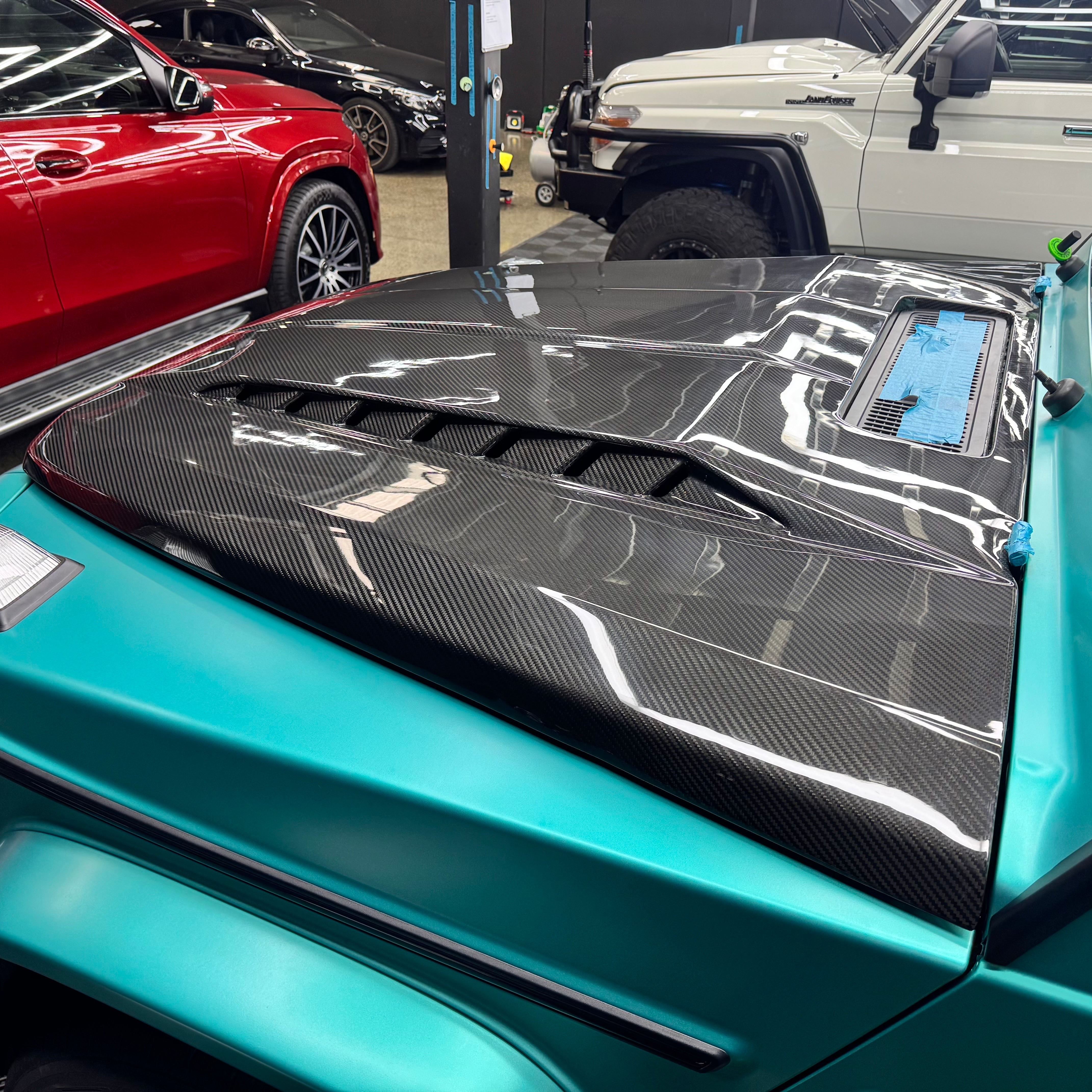 Mercedes Benz G Class Top Car Style Dry Carbon Fibre Hood (19-24)