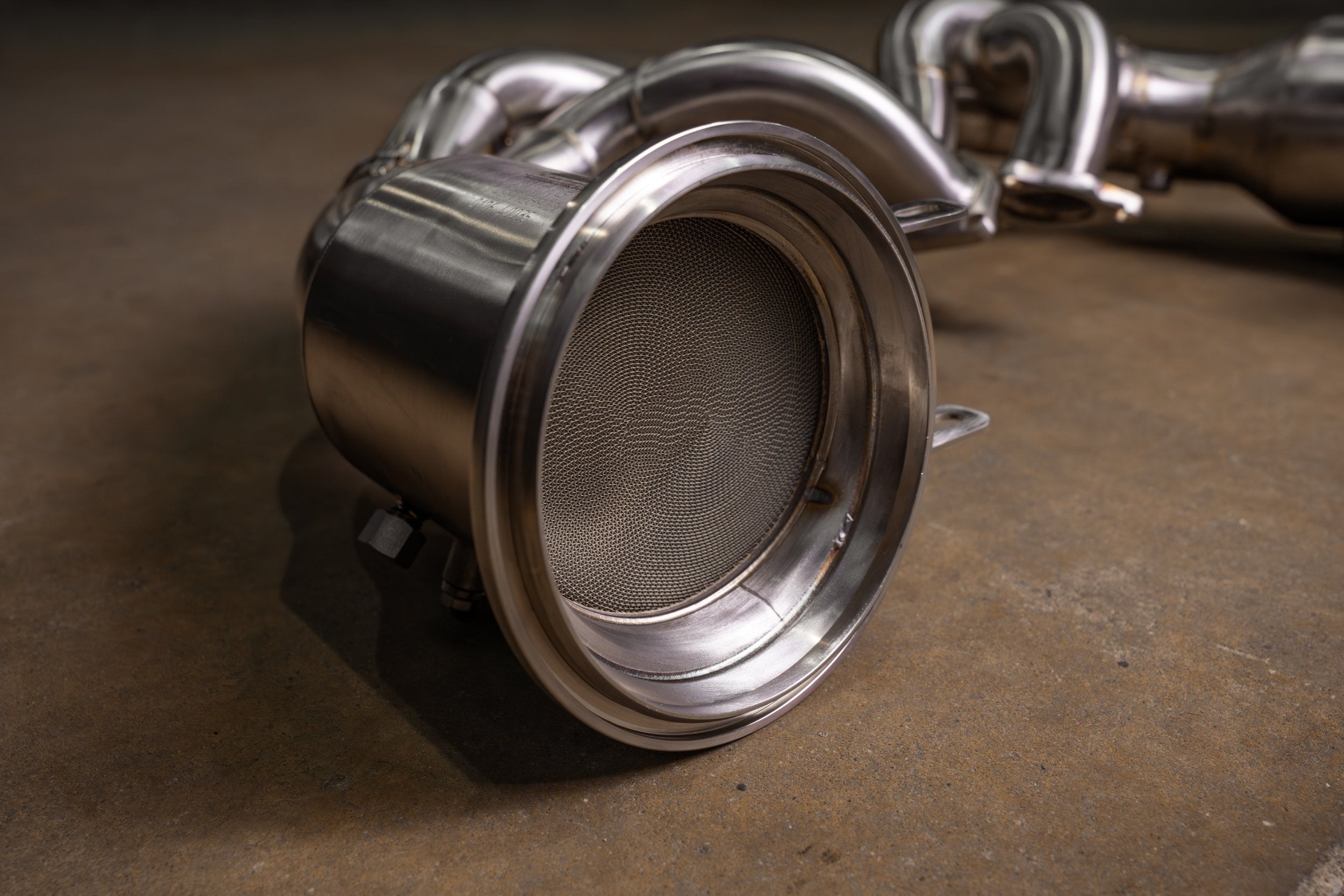 400 Cell Catted Down Pipes For Porsche 992 GT3 / GT3 RS