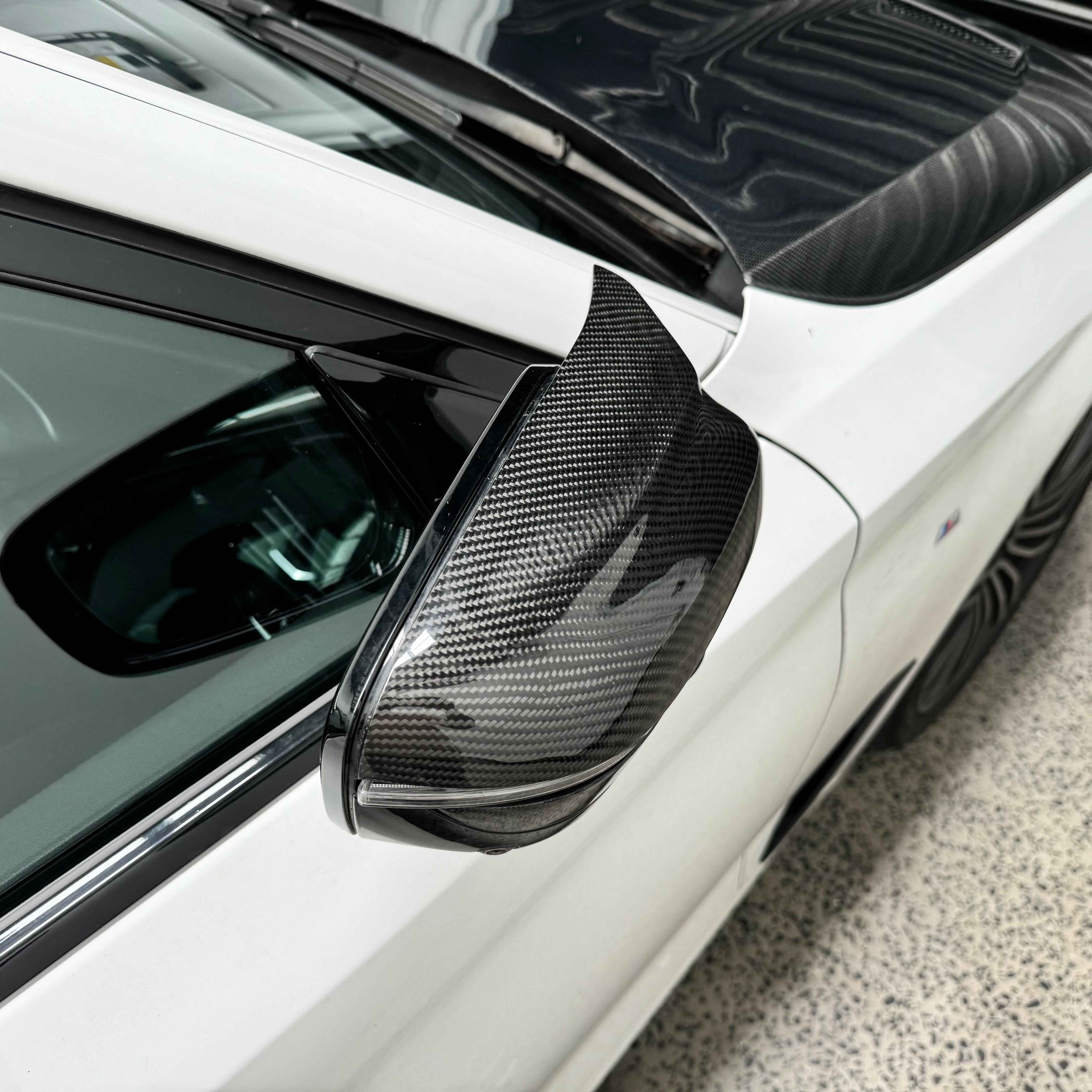 M Style Carbon Fibre Mirror Caps for BMW 5/8 Series G30 G31 G14 G15 G16