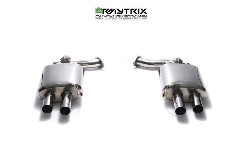 Armytrix Stainless Steel Valvetronic Cat Back Exhaust System Ford Mustang GT MK6 18+