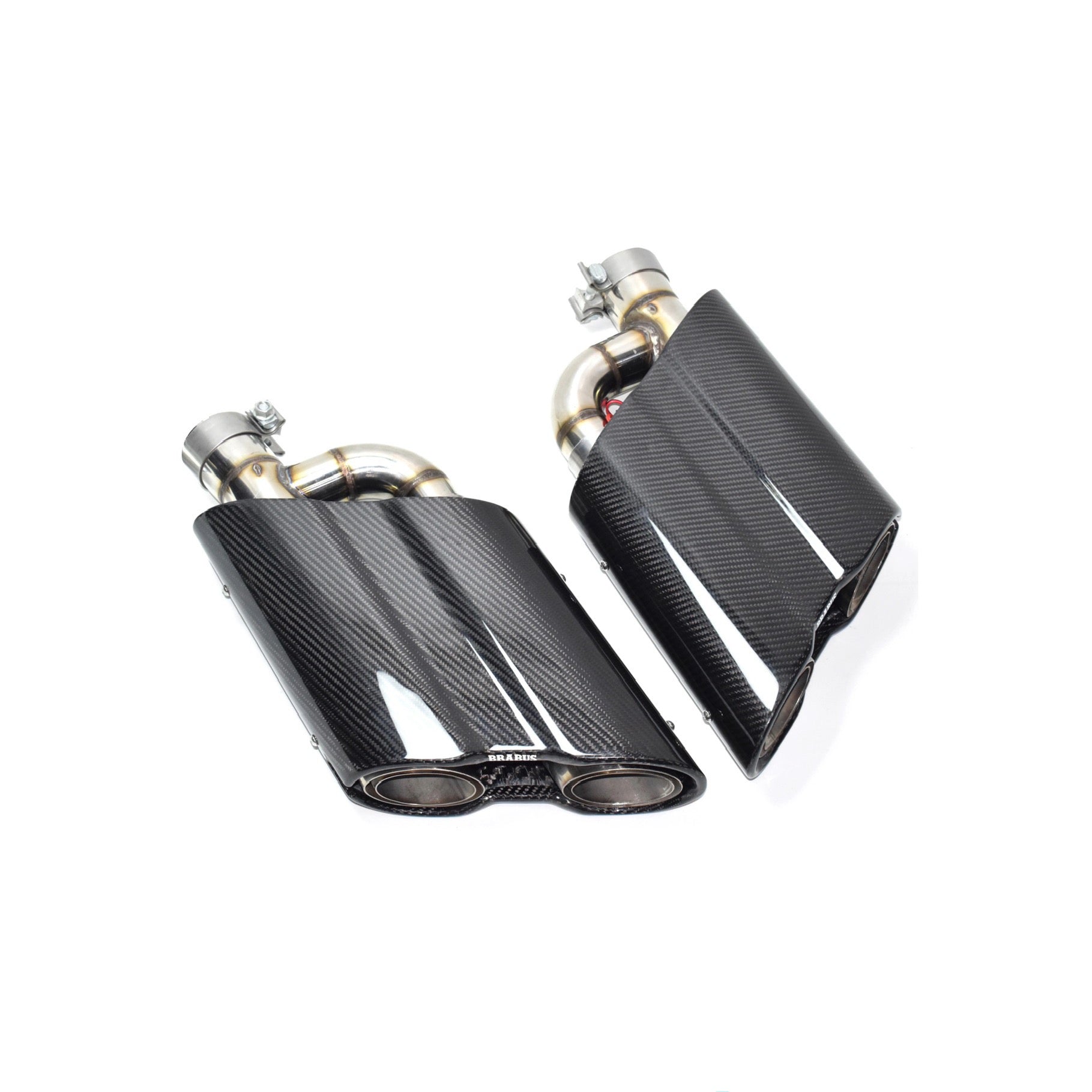 Mercedes Benz G Class BRABUS Style Carbon Fibre Exhaust Tips