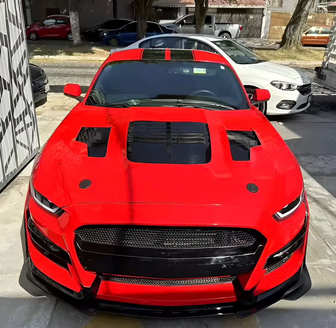 Ford Mustang KY Style Aluminium Hood (18-22)