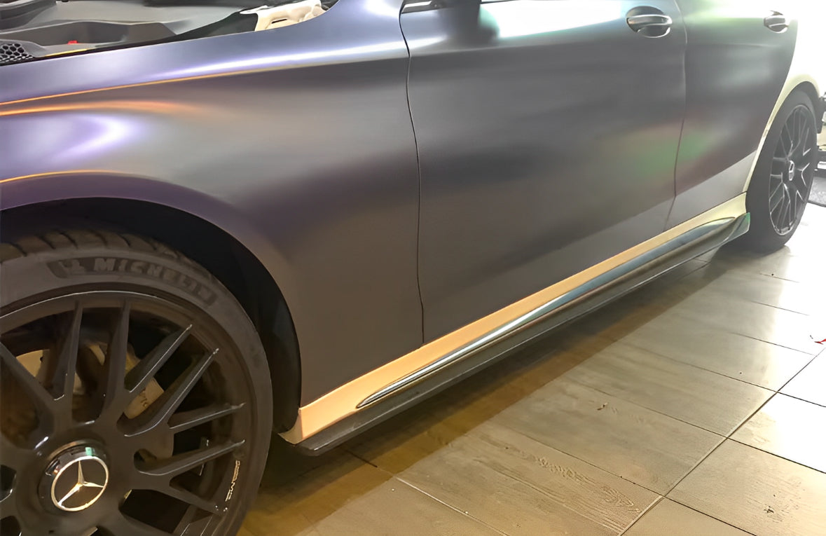 Mercedes Benz C63s Carbon Fibre Side Skirts V1