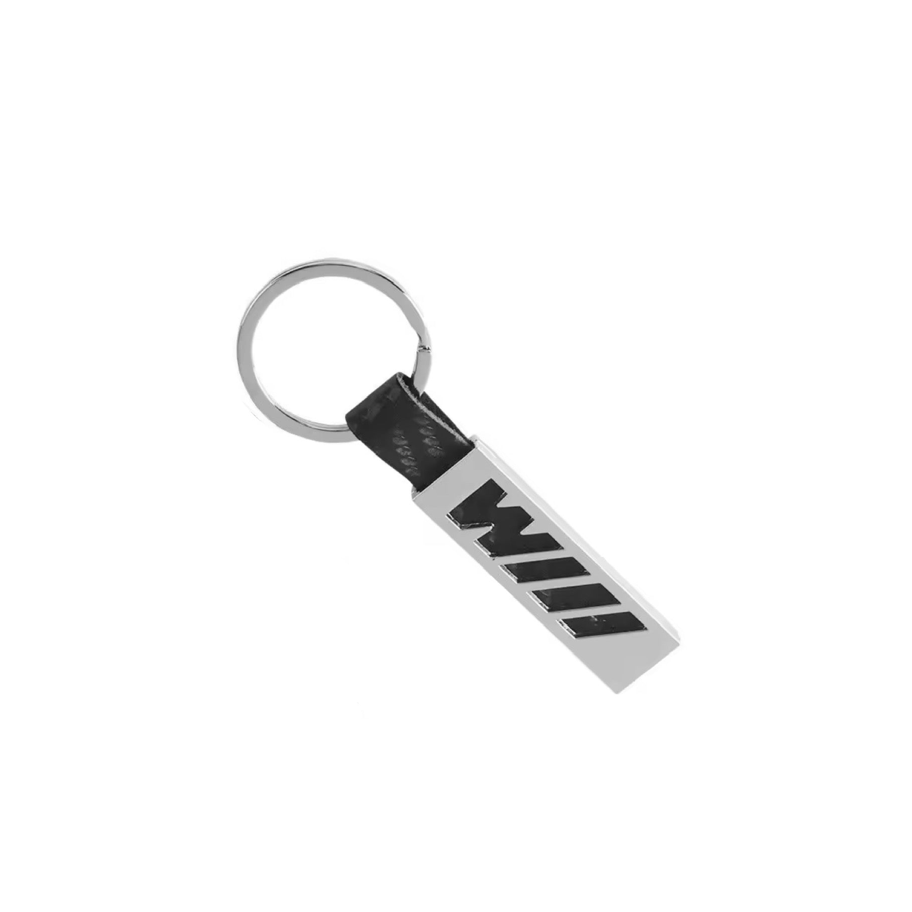 CARBON FIBRE LEATHER + ALLOY M KEYCHAIN FOR BMW