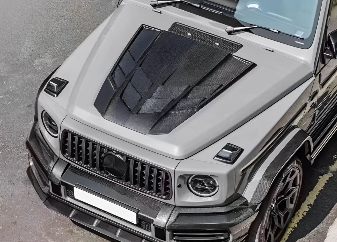 Mercedes Benz G Class W464 Chelsea Style Dry Carbon Fibre Hood Cover (19-24)