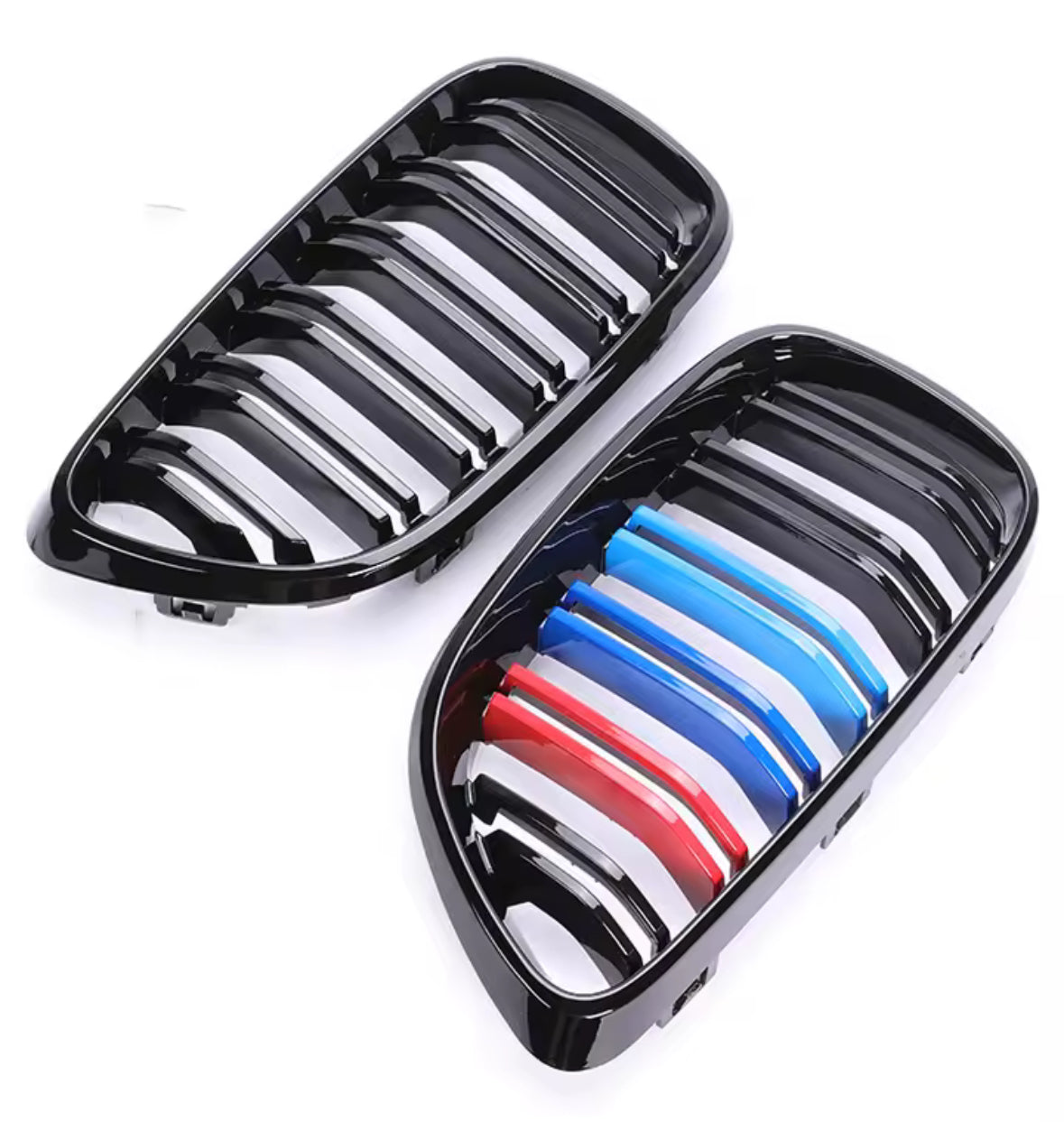 BMW F22 F23 2 Series | F87 M2 Dual Slat Front Grille Gloss Black + M Colours