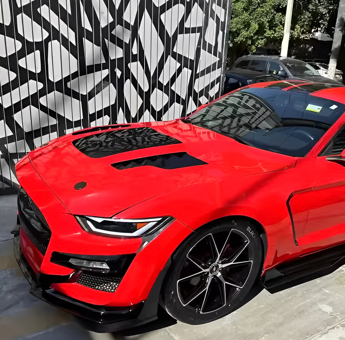 Ford Mustang KY Style Aluminium Hood (18-22)