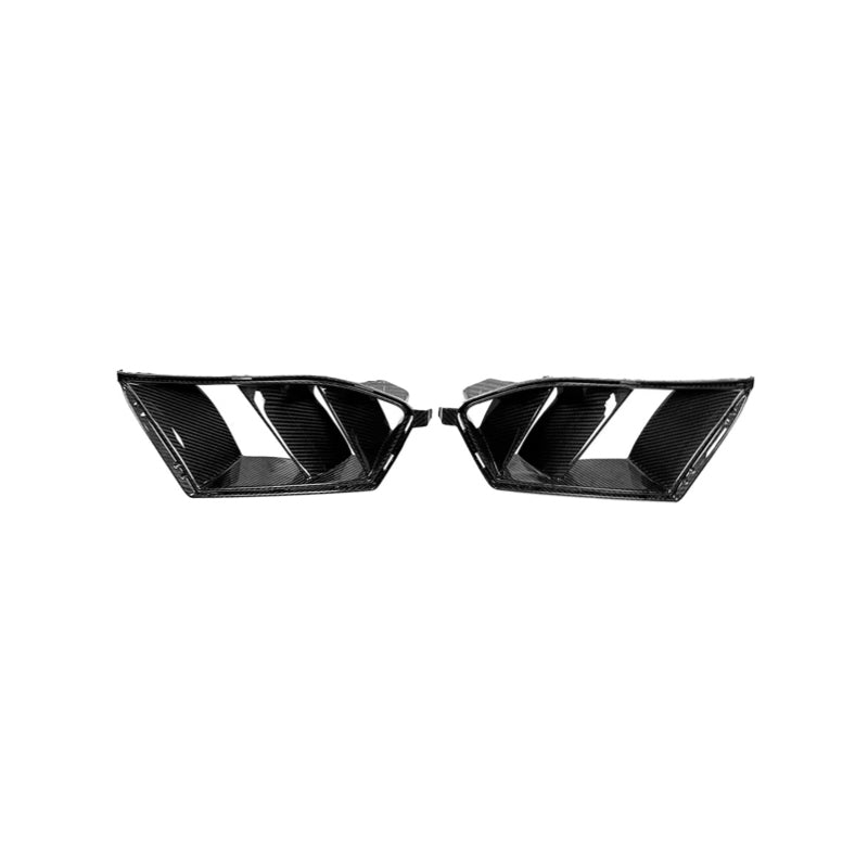 BMW G80 G81 M3 | G82 G83 M4 Replacement Dry Carbon Fibre Front Bumper Side Vent Covers R44 Style