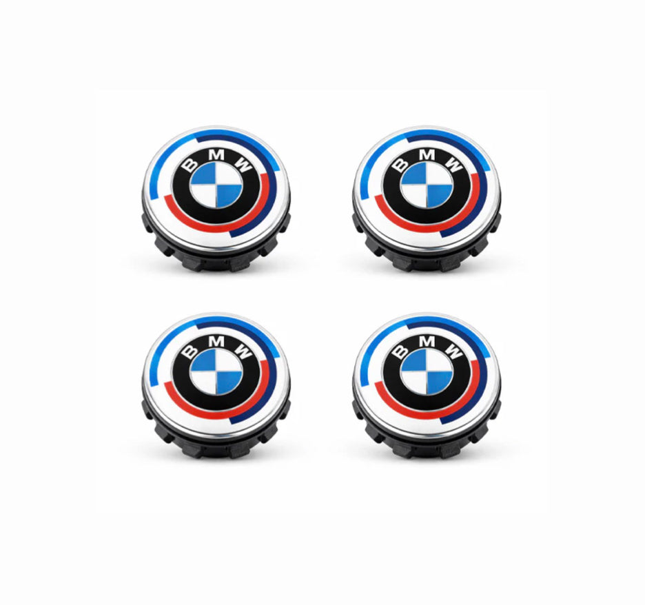 BMW M 50 Year Anniversary Floating Wheel Centre Cap Set