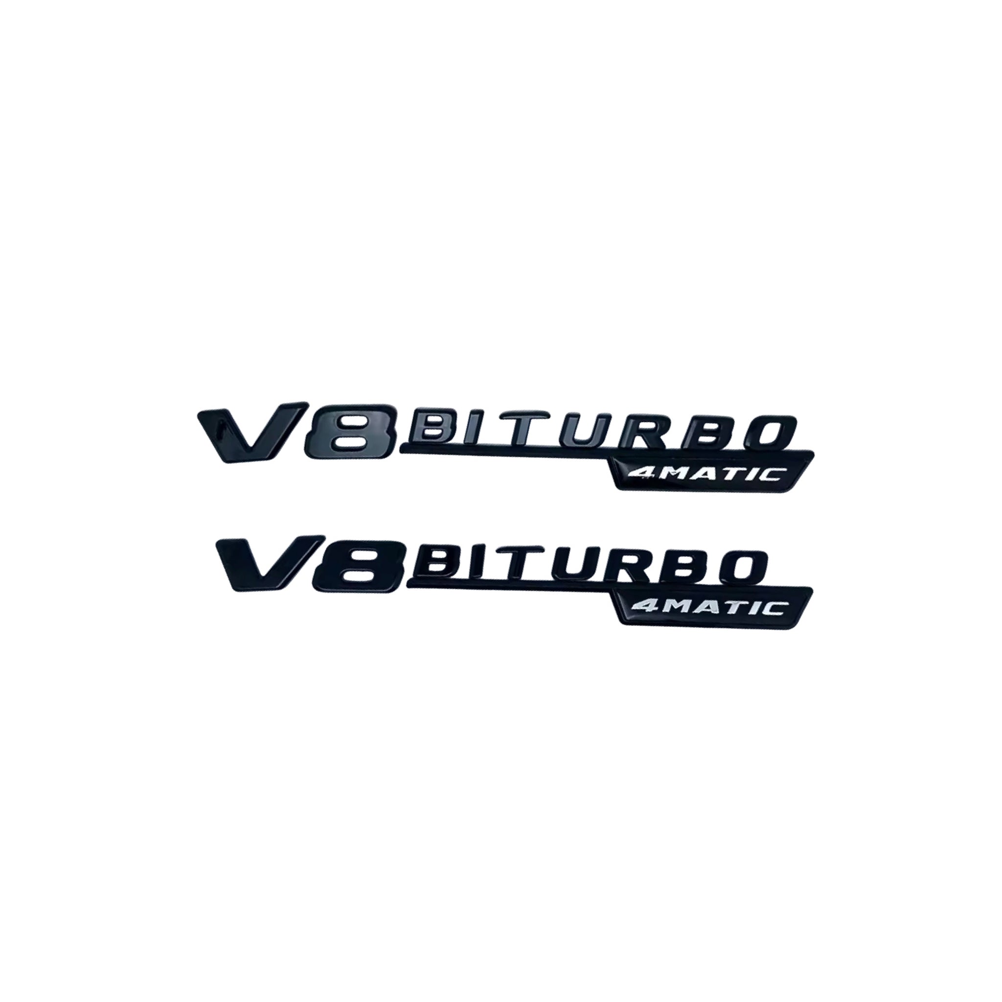 Mercedes Benz V8 BITURBO 4 MATIC Badges W205 | C205 | S205 | A205 | W212 | W213 | W213 | W222