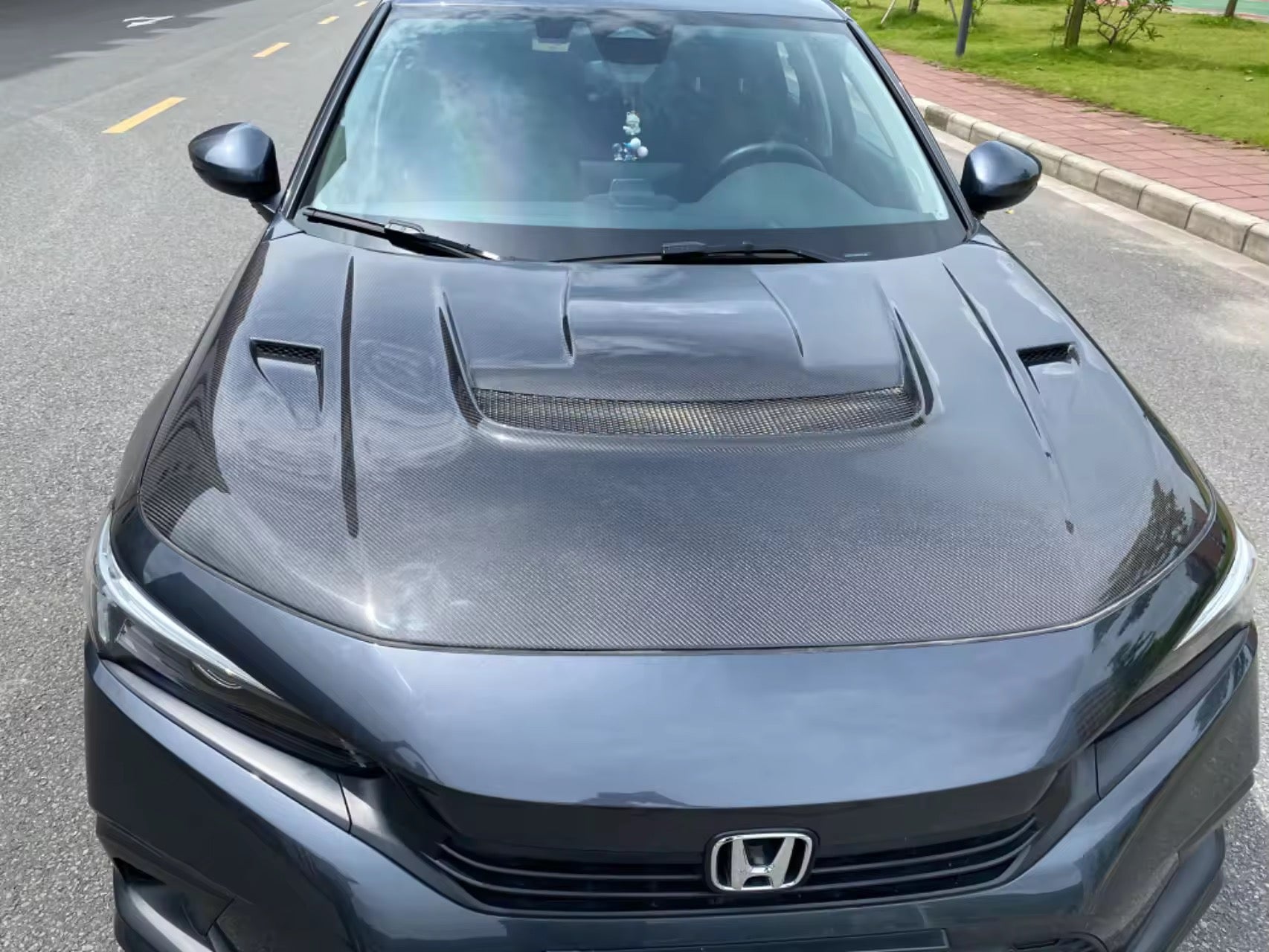Honda Civic Type R (22+) Carbon Fibre Hood Style C