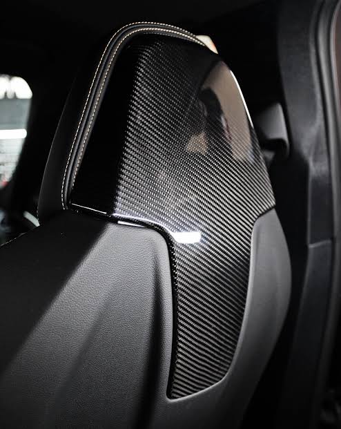 BMW G80 G81 M3 | G82 G83 M4 Full Dry Carbon Fibre Front Seat Head Rest Covers | Overlays