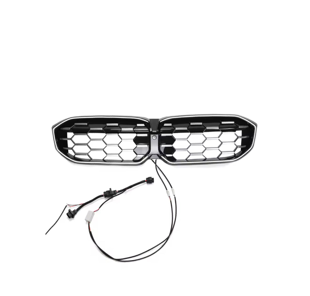 BMW 3 Series G20 LCI (22+) Diamond Style Front Grille With Light (Silver)