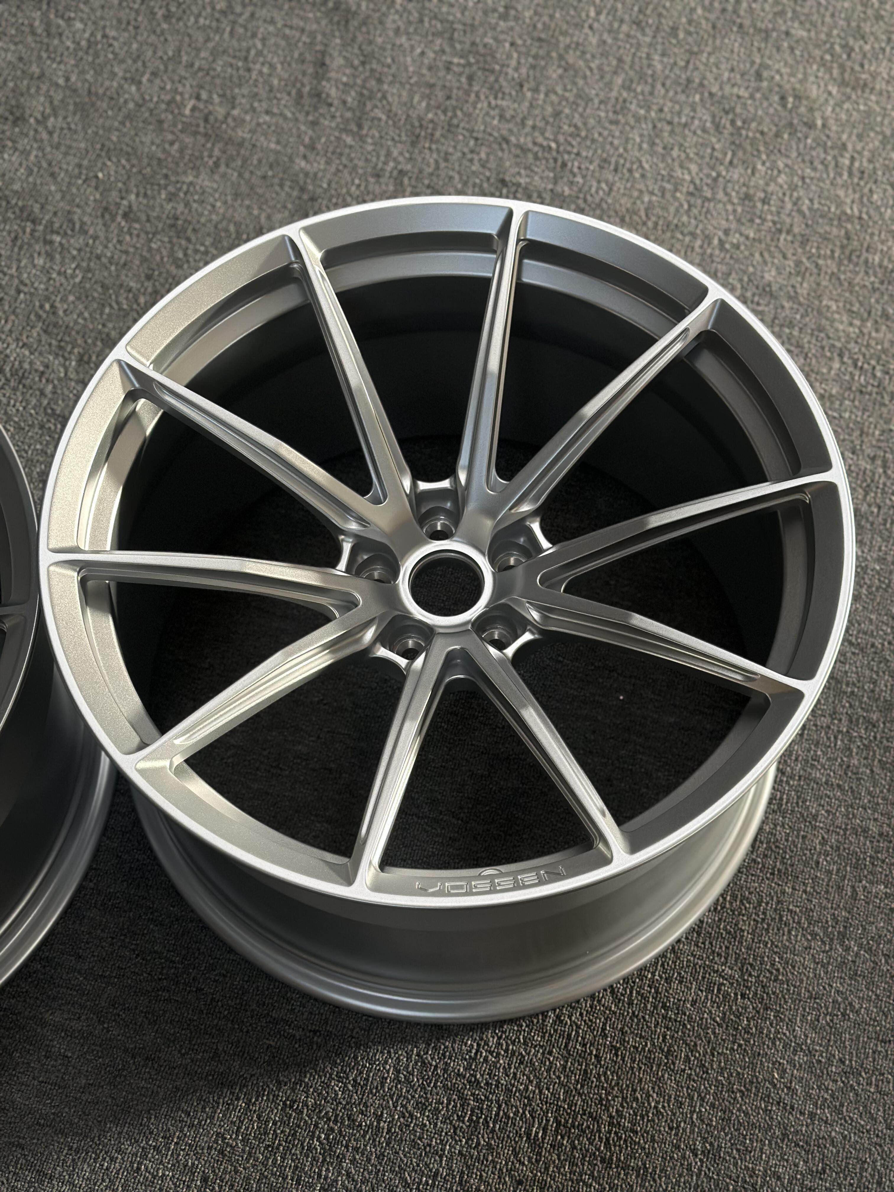 Custom forged WWC HFX2 performance wheel by WheelWorkCustoms, showing a sleek, durable metal wheel with detailed design features.