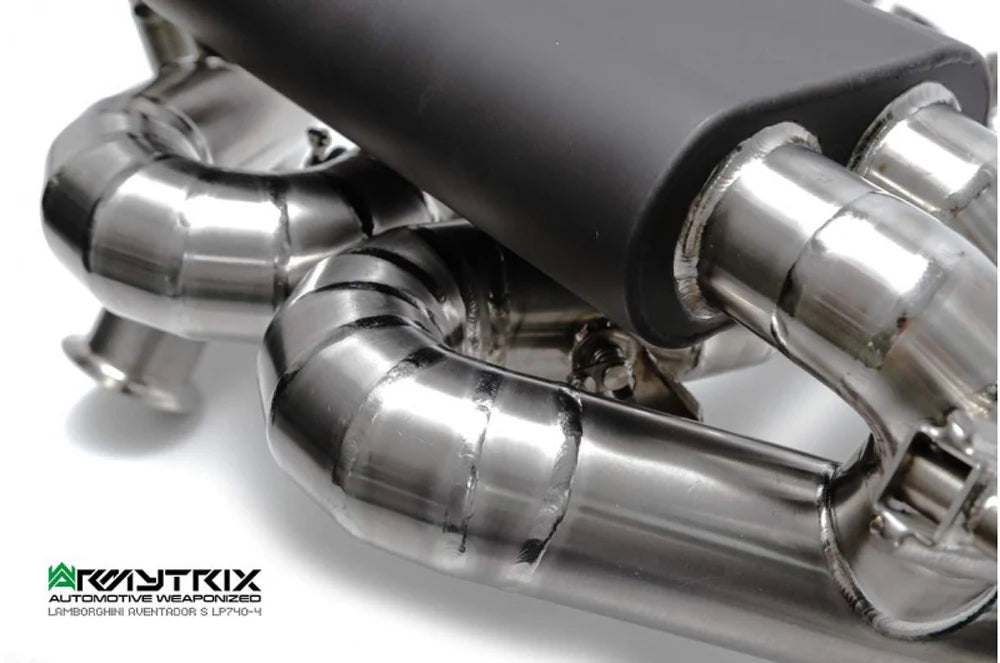 Armytrix Titanium Valvetronic Cat Back Exhaust System Lamborghini Aventador S LP740-4 16+