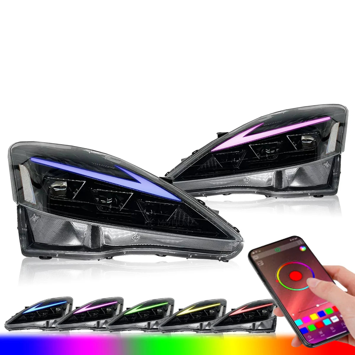 2006-2013 LEXUS IS250 IS350 ISF RGB LED HEADLIGHTS