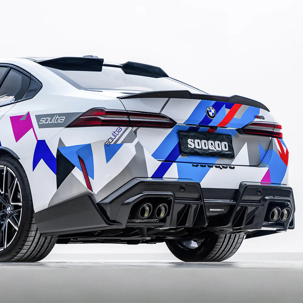 Sooqoo Pre Pregged Dry Carbon Fiber Type B Rear Diffuser for BMW M5 G90