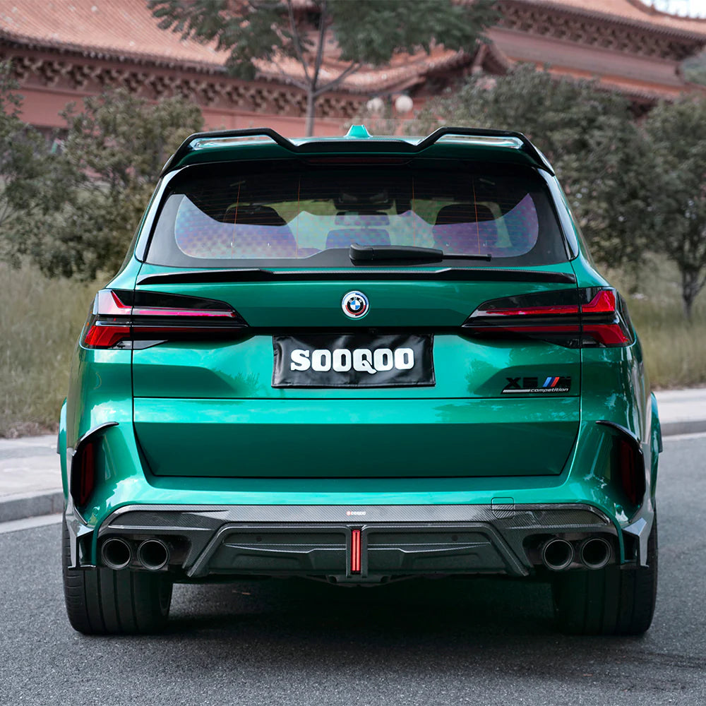 X5M F95/F95 LCI  SQ Style Dry Carbon Fiber Diffuser With or Without Brake Light main image 1