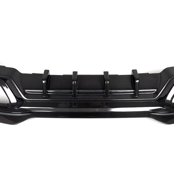 Sooqoo Pre Pregged Dry Carbon Fiber Rear Diffuser for BMW 8 Series G14 G15