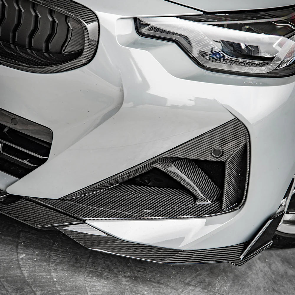 Sooqoo Pre Pregged Dry Carbon Fiber Front Air Duct for BMW 2 Series G42 2022+