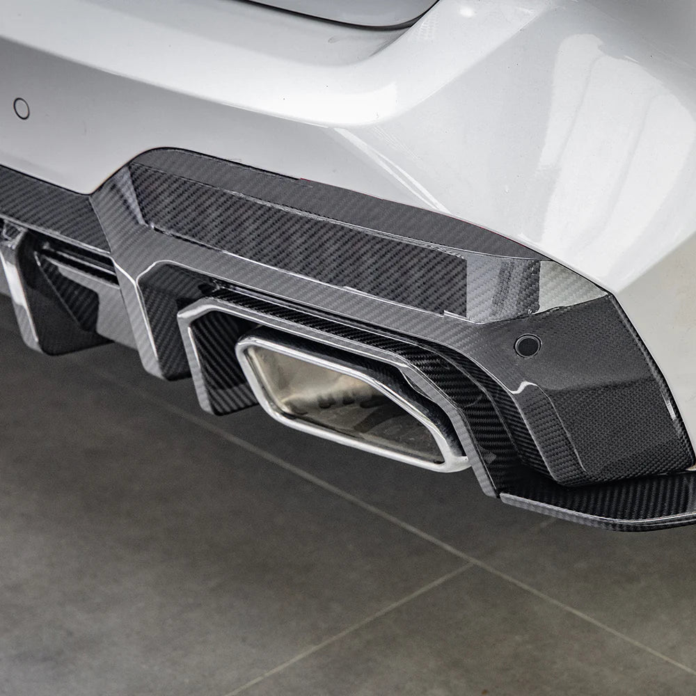 Sooqoo Pre Pregged Dry Carbon Rear Diffuser for BMW X3 G01 LCI 2022+