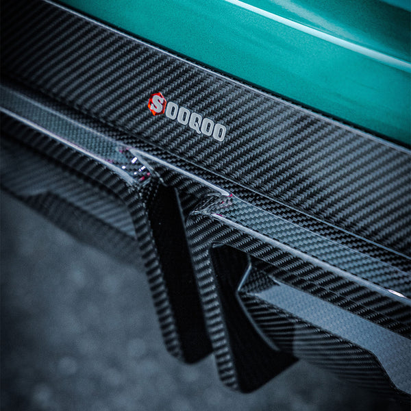 Sooqoo Pre Pregged Dry Carbon Fiber Rear Diffuser for BMW X5M F95